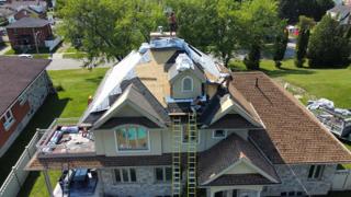 Toiture à La Tuque, pendant les travaux — photo 1