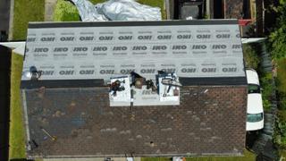 Toiture à Longueuil, pendant les travaux — photo 2