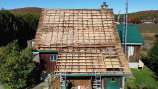 Toiture à Notre-Dame-de-Montauban, pendant les travaux — photo 2